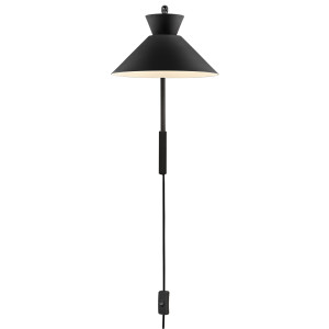 Nordlux DIAL nástenné svietidlo E27 40W Kovová čierna