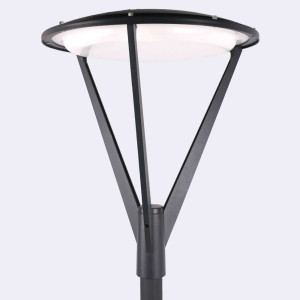 Hlava pre záhradnú/parkovú lampu HAMMERFEST 5136GR Grafitová RAL-7016 - NORLYS