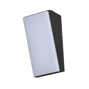 Vonkajšie nástenné LED svietidlo Italux Fama čierne IP65 10W OWL-7061-3K