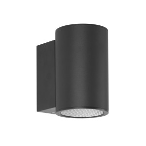 Vonkajšie nástenné svietidlo Italux Lenta LED 15W 4000K čierne OWL-2805-1-4K