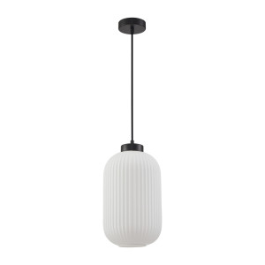 Závesné svietidlo Italux Lindo čierne sklo E27 PND-52636-1-BK