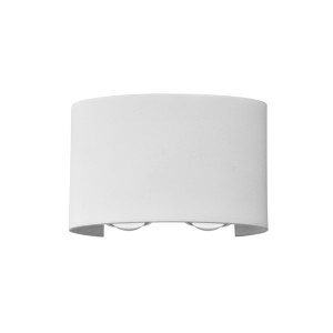 Vonkajšie nástenné svietidlo Italux Ortelo LED biele 4W 3000K OWL-6650-2-WH-3K