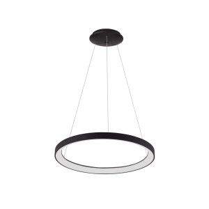 Závesné LED svietidlo Italux Vico čierne 48W 58 cm PND-53675-058RPC-BK-3KS4K-TRDIMM