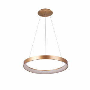 Závesné LED svietidlo Italux Vico bielo-zlaté 58 cm PND-53675-058RPC-GD-3KS4K-TRDIMM