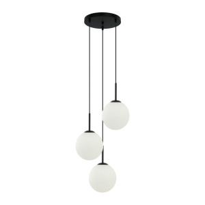 Závesná lampa Italux Deore čierna 3x E27 PND-5578-3S-BK