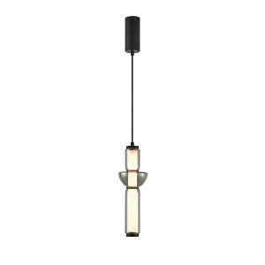 Závesné svietidlo Italux Bruni LED čierne PND-27372-1-19W-BK