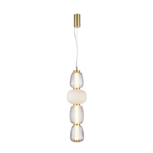 Závesné LED svietidlo Italux Eris zlaté sklo 32W PND-98374-32W-GD