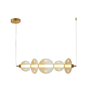 Závesné LED svietidlo Italux Sonte 40W jantárové sklo PND-24352-40W-AB-AMB