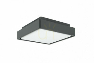 Vonkajšie stropné LED svietidlo SU-MA BN-KW200 18W IP65 tmavý popol