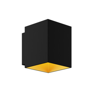 Nástenné svietidlo Zuma Line SOLA 91063-N WL SQUARE CZARNO-zlatá