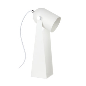 Stolná lampa Zuma Line MWH A2056- ARIES biela MAT+chróm+chróm (A2056-MWH)
