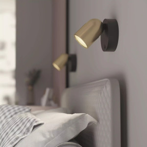 Nástenné svietidlo s vypínačom SLIDE Brushed Brass