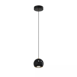 AURENIA 5W LED závesná lampa čierna 3000K