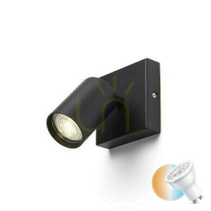 Dude Sq Black 230 V Led Gu10 9 W lampa na povrchovú montáž.