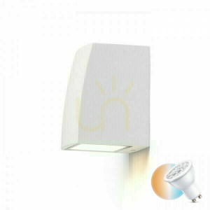 Vonkajšie nástenné svietidlo Selma White 230 V Gu10 35 W ip54