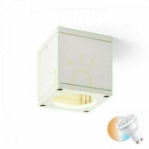 Plafón Vonkajší strop Rodge biely 230 V Gu10 35 W Ip54