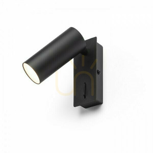Nástenné svietidlo Tapio I Sq Black 230 V Led 4,5 W 3000 K