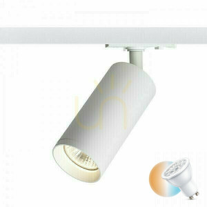 Belenos reflektor pre 1-fázovú koľajnicu biely 230 V Led Gu10 9 W.