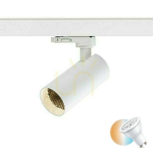 Forza reflektor pre 3-fázovú koľajnicu biely 230 V Led Gu10 10 W.