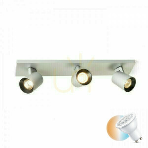 Kenny Iii Povrchová lampa biela/čierna 230 V Gu10 3x35 W.