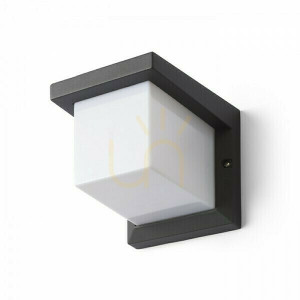 Nástenné svietidlo Hide Sq nástenné svietidlo Antracit 230 V E27 13 W Ip44