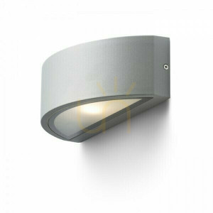 Vonkajšie nástenné svietidlo Lesa nástenné svietidlo Silver Grey 230 V E27 26 W Ip54