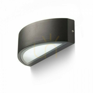 Vonkajšie nástenné svietidlo Lesa Black 230 V E27 26 W Ip54