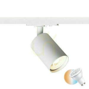 Dude Spotlight pre 1 fázu. Koľajnice biela 230 V Led Gu10 9 W.