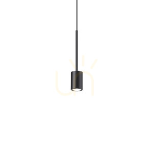 Závesné svietidlo Ideallux Archimede Cilindro Nero čierne LED 4W 328331