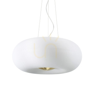Závesné svietidlo Ideallux Arizona SP5 White 214481 5x GX53 biele sklo 52 cm