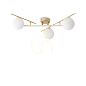 Plafón Ideallux ATLAS PL3 ORO zlatý 3xG9 311340
