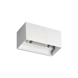 Vonkajšie nástenné svietidlo Ideallux ATOM AP D20 Bianco biele 25W 328652