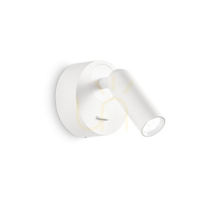 Nástenné svietidlo Ideal Lux Bean AP Round Bianco biele LED 3W 260600