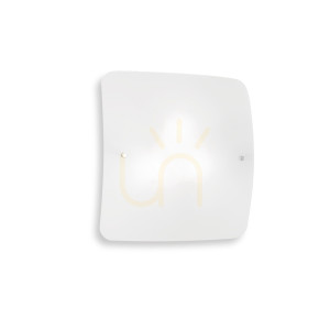 Plafón Ideallux CELINE PL4 biely sklenený 4xE27 49 cm 044293