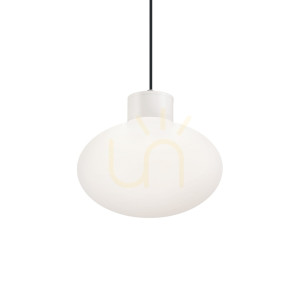 Vonkajšie závesné svietidlo Ideallux CLIO 144252 biele E27 9 cm
