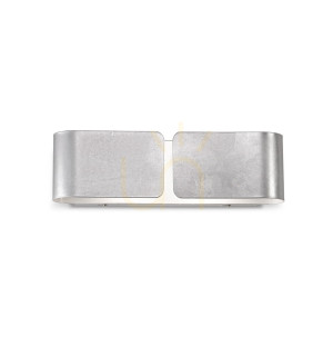 Nástenné svietidlo Ideallux CLIP AP2 SMALL strieborné 088273