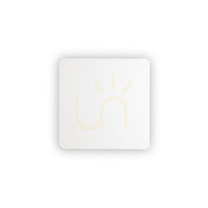Nástenné svietidlo Ideallux COVER AP D15 SQUARE biele LED 9,5 W 195728