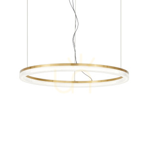 Závesné svietidlo Ideallux CROWN SP D80 mosadz 314921