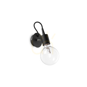 Nástenné svietidlo Ideallux Edison AP1 Nero čierne 148908