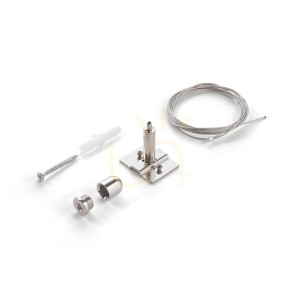 Závesný kábel Ideallux EGO Kit 2 m čierny oceľový 259376
