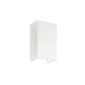 Nástenné svietidlo Ideallux Flash Gesso AP1 High biele sádrové G9 214689