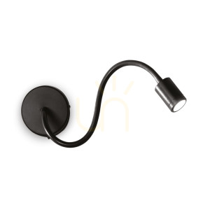 Nástenné svietidlo Ideallux Focus-1 AP Nero čierne LED 4W 097190
