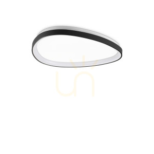 Plafón Ideallux Gemini PL D061 čierny LED 28W 61 cm stmievateľný 328959