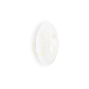 Plafón Ideallux GLORY PL3 D50 biely sklenený 50 cm 3xE27 019758