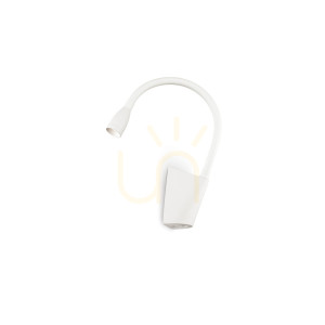 Nástenné svietidlo Ideallux GOOSE AP BIANCO biele LED 3W 142708