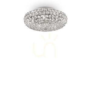Plafón Ideallux KING PL5 CROMO chróm 5xG9 38 cm 075419