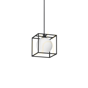 Závesné svietidlo Ideallux Lingotto SP1 Nero čierne G9 327839
