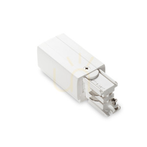 Konektor lištového systému Ideallux LINK Trimless Main End Left ON-OFF biely 169583