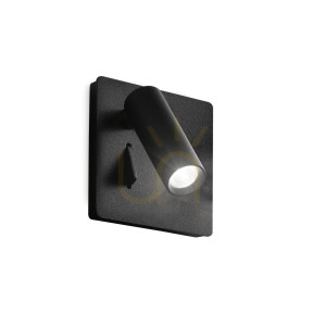 Nástenné svietidlo Ideallux LITE AP NERO čierne LED 3W 250113