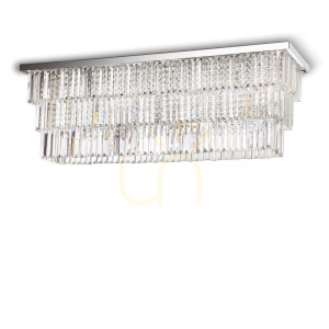 Plafón Ideallux Martinez PL8 Cromo chróm 8xE14 166285